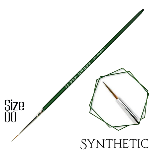 Green Stuff World for Models and Miniatures - GREEN SERIES Synthetic Brush Size 00 (2328)