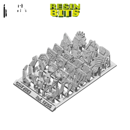 Green Stuff World for Models and Miniatures 3D-printed Small Ork Plates 12306