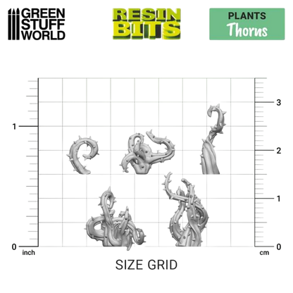 Green Stuff World for Models and Miniatures 3D Printed Bits Set – Thorns 11625