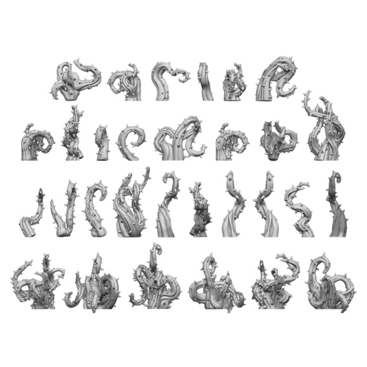 Green Stuff World for Models and Miniatures 3D Printed Bits Set – Thorns 11625