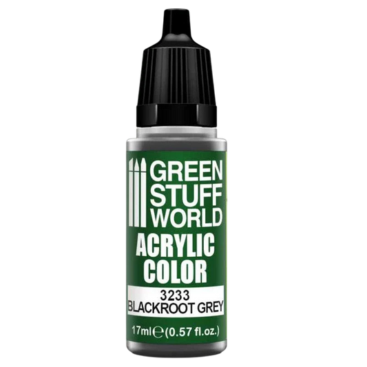 Green Stuff World for Models and Miniatures Acrylic Color Blackroot Grey 3233
