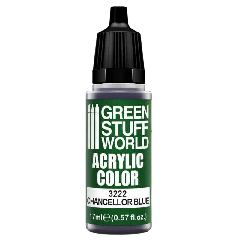 Green Stuff World for Models and Miniatures Acrylic Color Chancellor Blue 3222