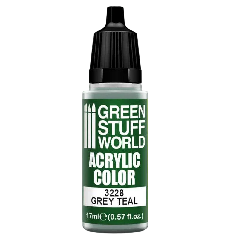 Green Stuff World for Models and Miniatures Acrylic Color Grey Teal 3228
