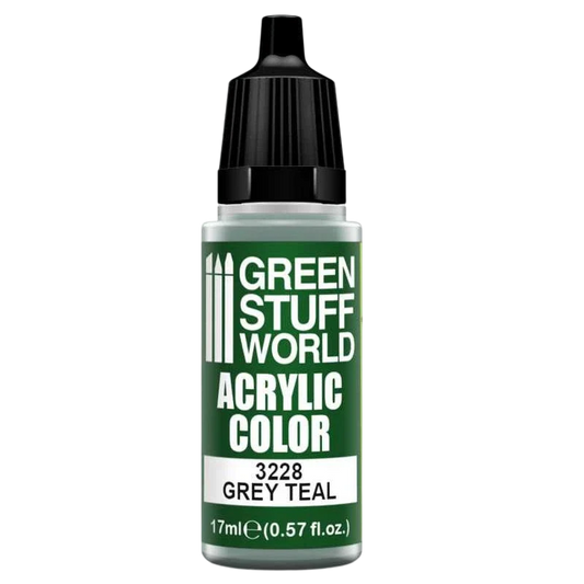 Green Stuff World for Models and Miniatures Acrylic Color Grey Teal 3228