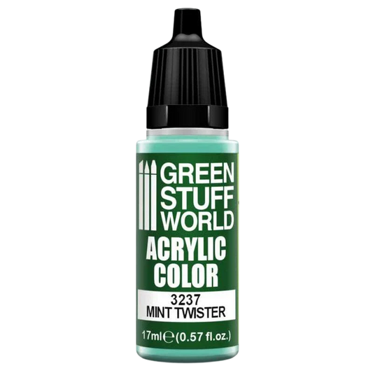 Green Stuff World for Models and Miniatures Acrylic Color Mint Twister 3237