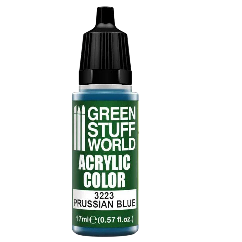 Green Stuff World for Models and Miniatures Acrylic Color Prussian Blue 3223