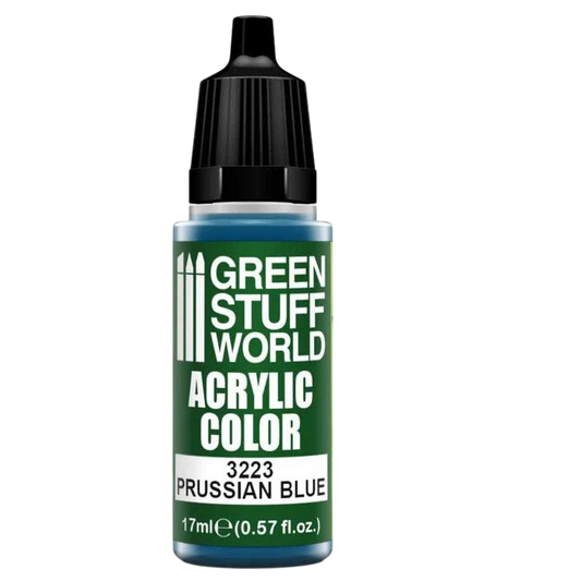 Green Stuff World for Models and Miniatures Acrylic Color Prussian Blue 3223