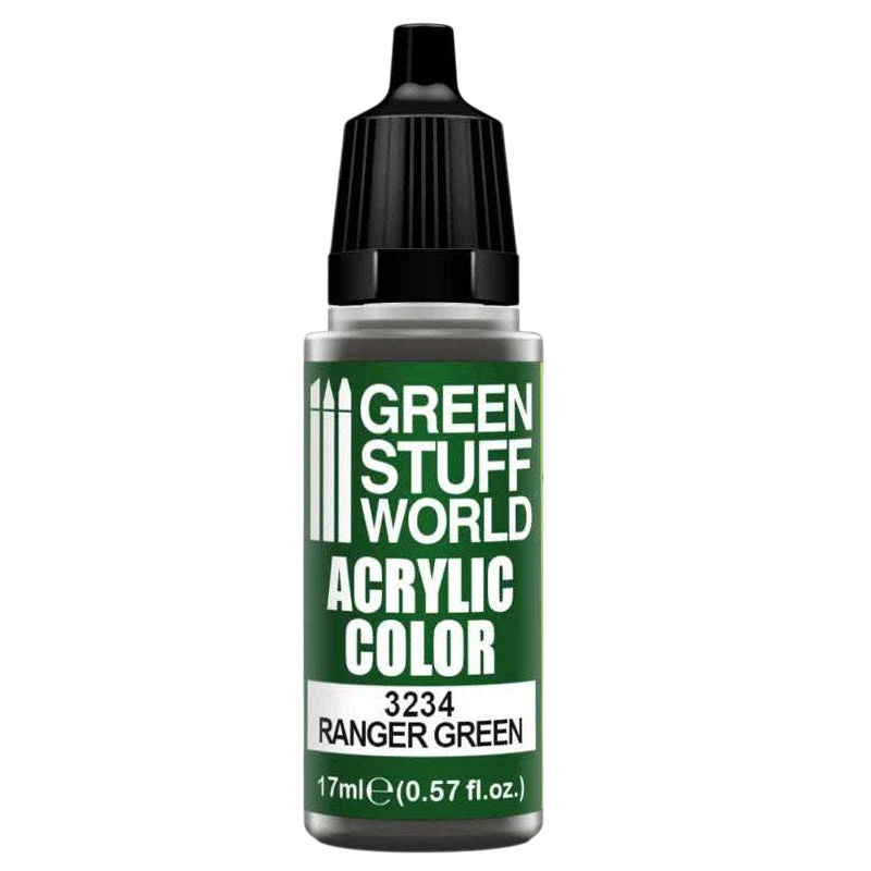 Green Stuff World for Models and Miniatures Acrylic Color Ranger Green 3234
