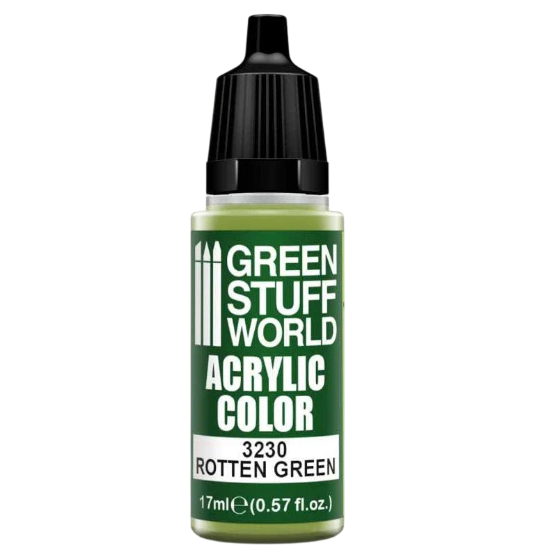 Green Stuff World for Models and Miniatures Acrylic Color Rotten Green 3230