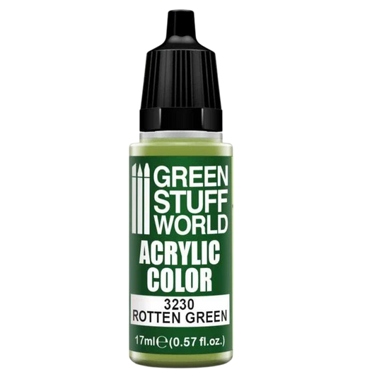 Green Stuff World for Models and Miniatures Acrylic Color Rotten Green 3230