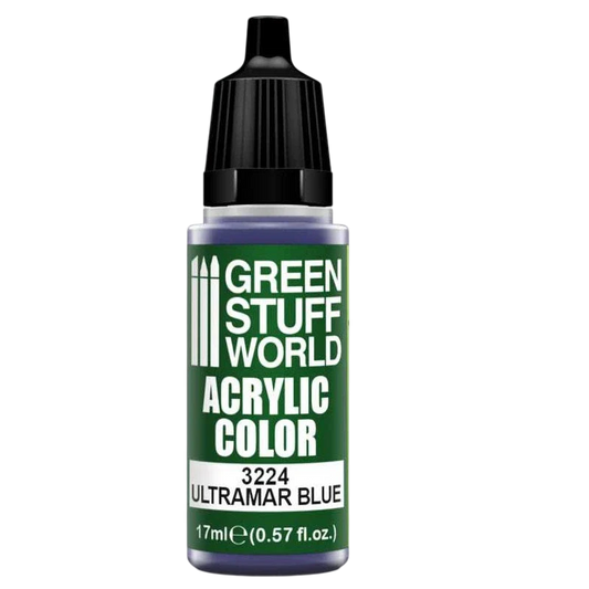Green Stuff World for Models and Miniatures Acrylic Color Ultramar Blue 3224