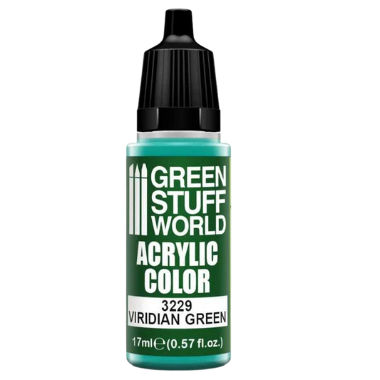 Green Stuff World for Models and Miniatures Acrylic Color Viridian Green 3229