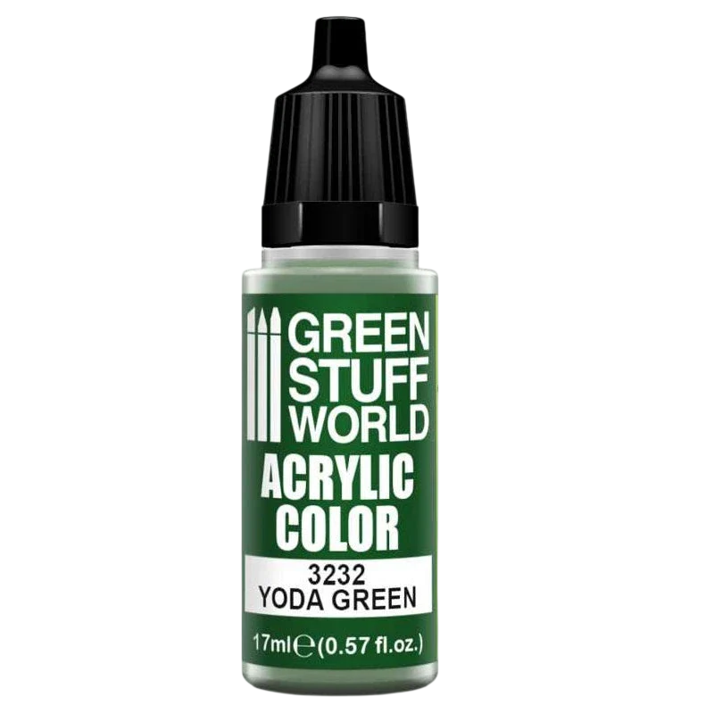 Green Stuff World for Models and Miniatures Acrylic Color Yoda Green 3232