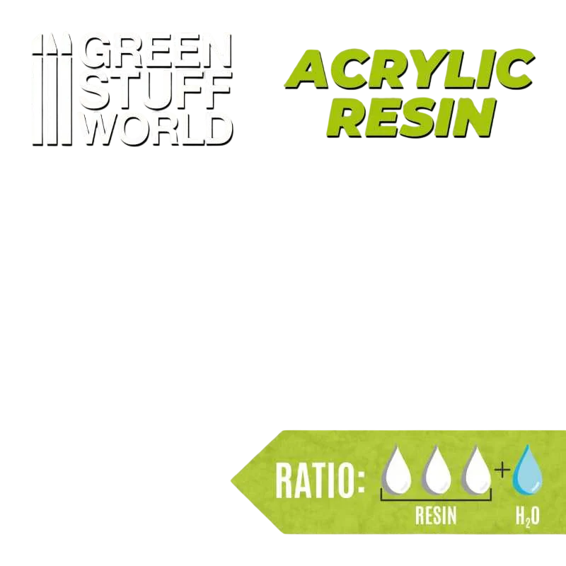 Green Stuff World for Models and Miniatures Acrylic Resin 700gr 9347
