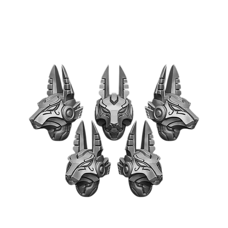 Green Stuff World for Models and Miniatures Anubis Helmets (v2) S363