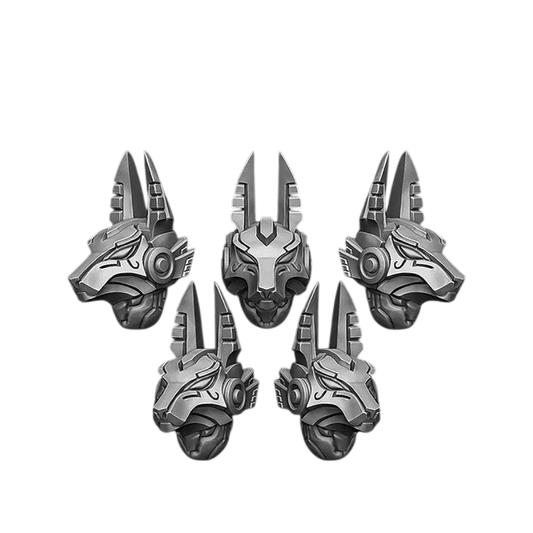 Green Stuff World for Models and Miniatures Anubis Helmets (v2) S363