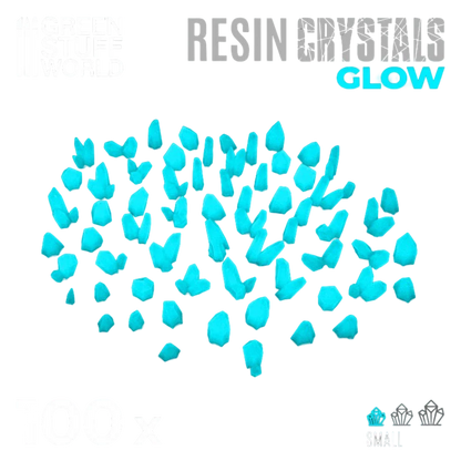 Green Stuff World for Models and Miniatures – Aqua Turquoise Glow Resin Crystals – Small 10386