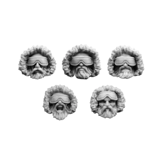 Green Stuff World for Models and Miniatures Arctic Troopers Heads S090