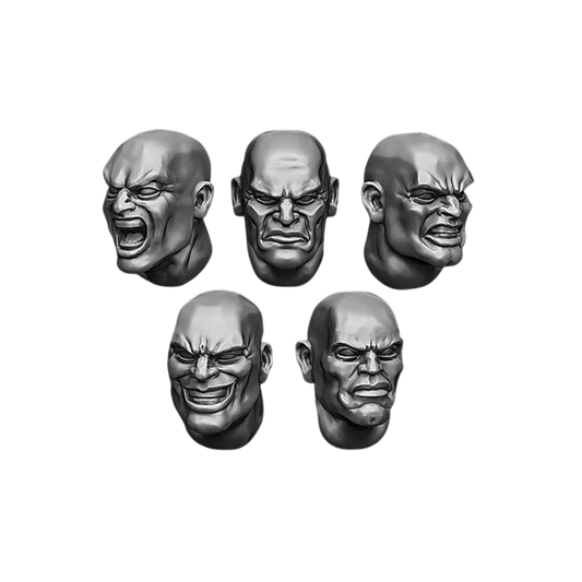 Green Stuff World for Models and Miniatures Bald Heads S227