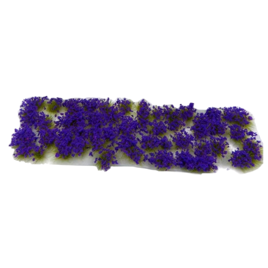 Green Stuff World for Models and Miniatures Blossom Tufts 6mm self-adhesive - Purple Flowers 9283