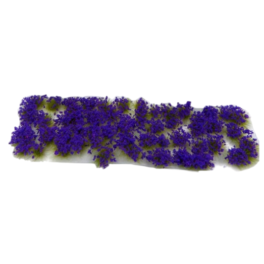 Green Stuff World for Models and Miniatures Blossom Tufts 6mm self-adhesive - Purple Flowers 9283