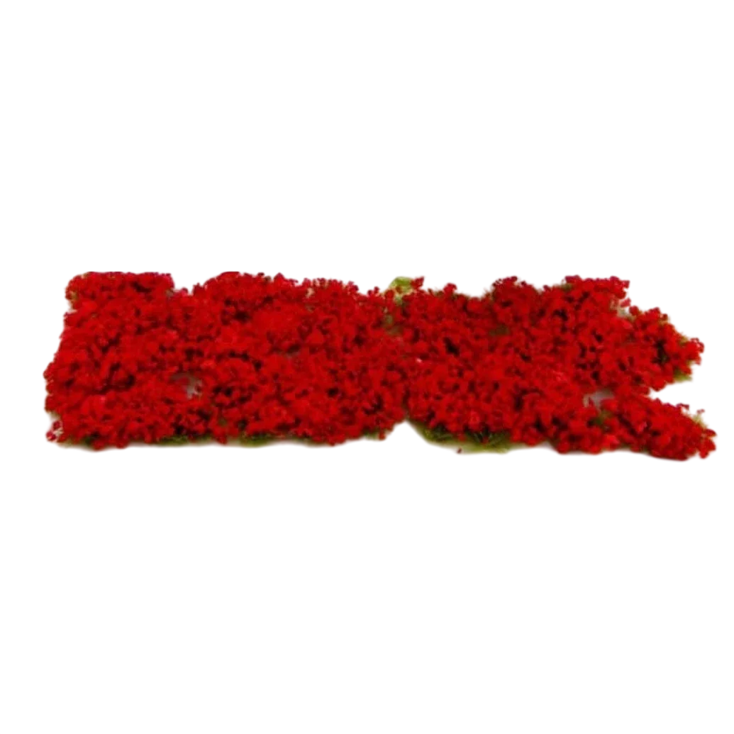 Green Stuff World for Models and Miniatures Blossom Tufts 6mm self-adhesive - Red Flowers 9280