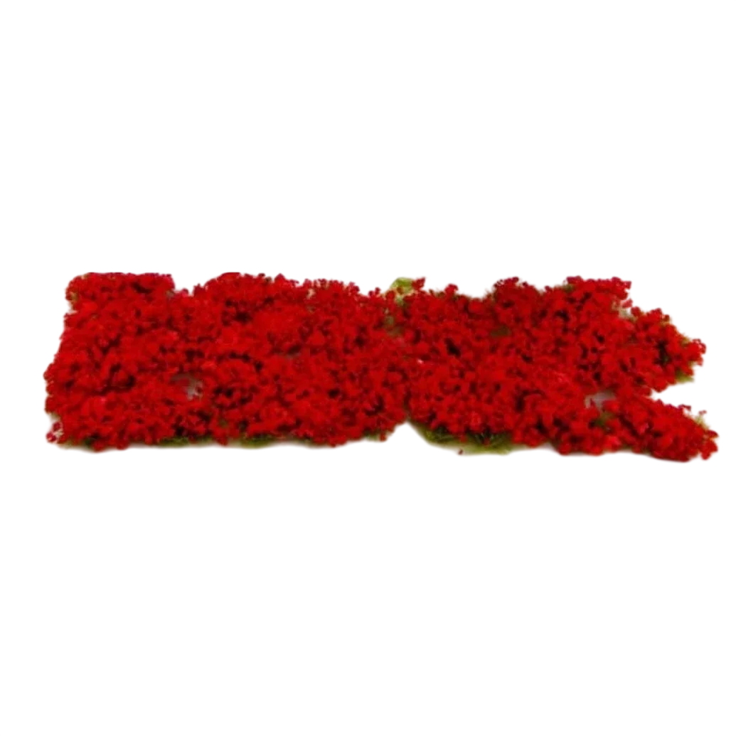 Green Stuff World for Models and Miniatures Blossom Tufts 6mm self-adhesive - Red Flowers 9280