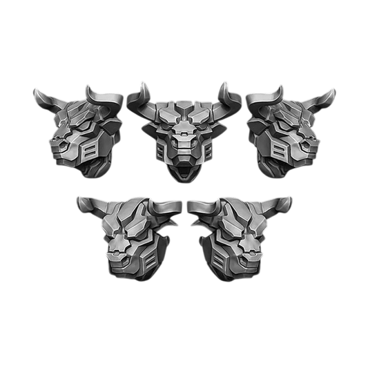 Green Stuff World for Models and Miniatures Bull Helmets S340