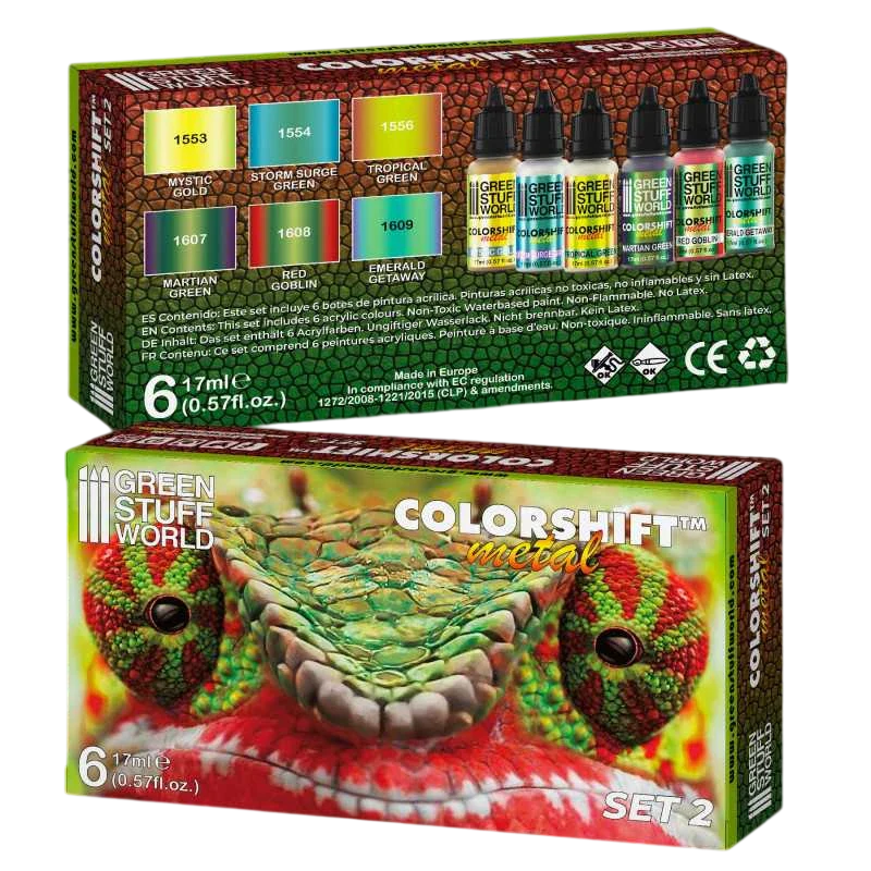 Green Stuff World for Models and Miniatures Chameleon Acrylic Paint Set 2 (9341)