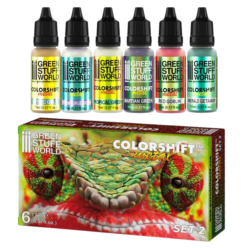 Green Stuff World for Models and Miniatures Chameleon Acrylic Paint Set 2 (9341)