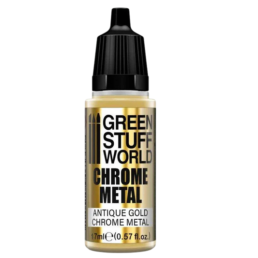 Green Stuff World for Models and Miniatures Chrome Paint – Antique Gold 3692