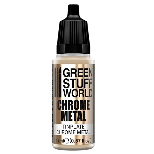 Green Stuff World for Models and Miniatures Chrome Paint – Tinplate 3693
