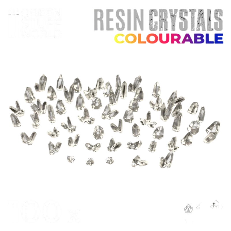 Green Stuff World for Models and Miniatures – Clear Resin Crystals – Small 1677