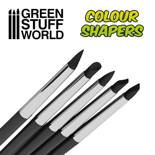 Green Stuff World for Models and Miniatures Color Shaper Brushes Size 2 – Firm 1024