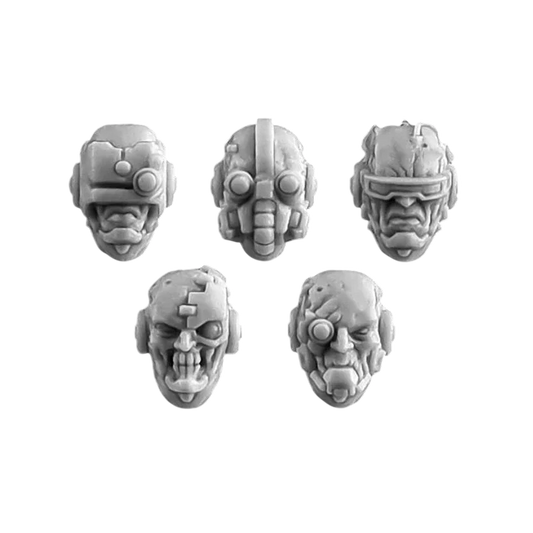 Green Stuff World for Models and Miniatures Cyborg Heads S122