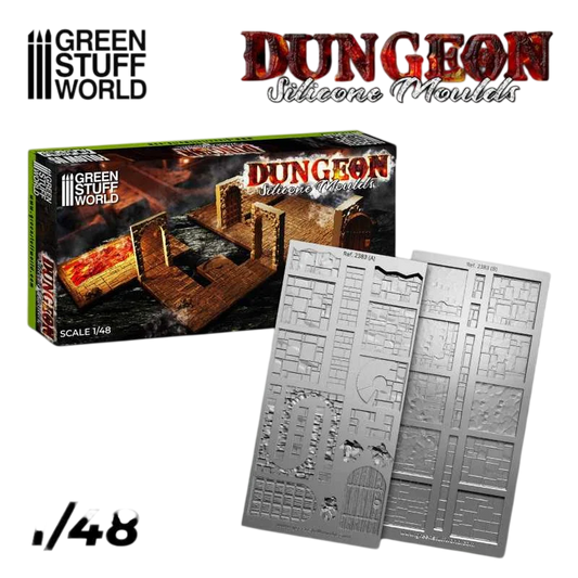 Green Stuff World for Models and Miniatures Dungeon Silicone Molds 2383