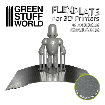 Green Stuff World for Models and Miniatures Flexplate For 3D Printers - 140x85mm 3085