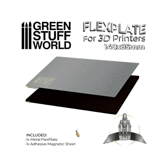 Green Stuff World for Models and Miniatures Flexplate For 3D Printers - 140x85mm 3085