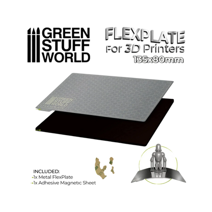 Green Stuff World for Models and Miniatures Flexplate For 3d Printers - 135x80mm 3084