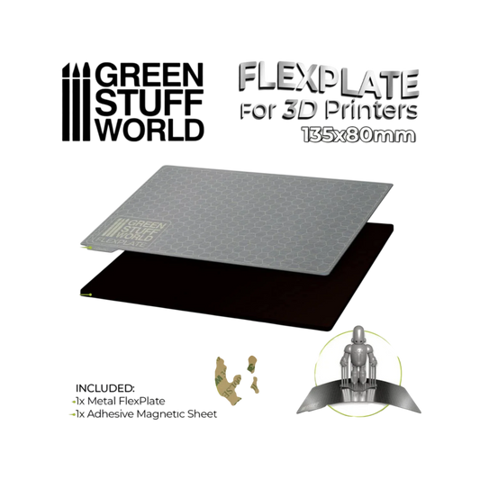 Green Stuff World for Models and Miniatures Flexplate For 3d Printers - 135x80mm 3084