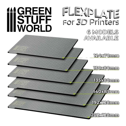Green Stuff World for Models and Miniatures Flexplate For 3d Printers - 202x128mm 3087