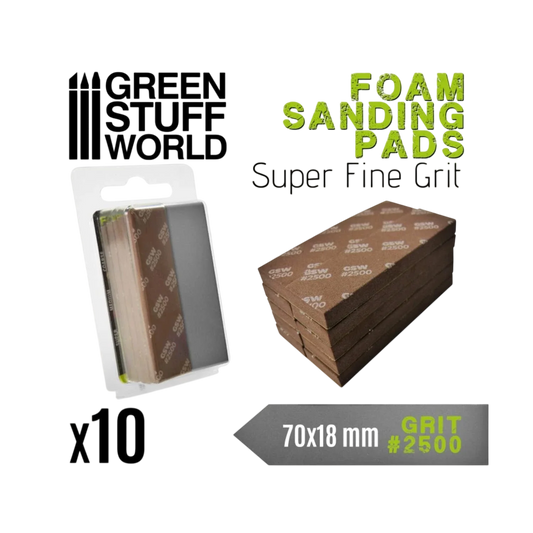 Green Stuff World for Models and Miniatures Foam Sanding Pads 2500 grit 10775