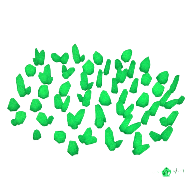 Green Stuff World for Models and Miniatures – Green Glow Resin Crystals – Medium 10392