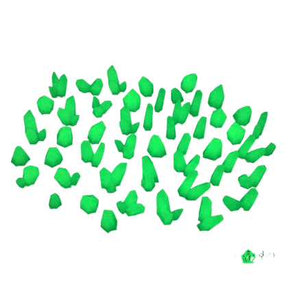 Green Stuff World for Models and Miniatures – Green Glow Resin Crystals – Medium 10392