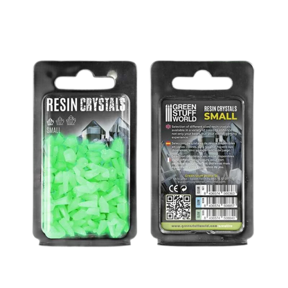 Green Stuff World for Models and Miniatures – Green Glow Resin Crystals – Small 10385