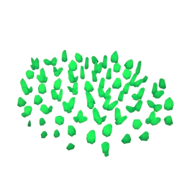 Green Stuff World for Models and Miniatures – Green Glow Resin Crystals – Small 10385