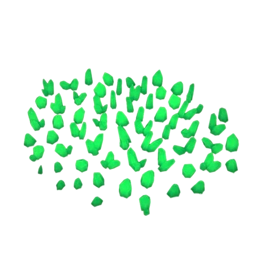 Green Stuff World for Models and Miniatures – Green Glow Resin Crystals – Small 10385