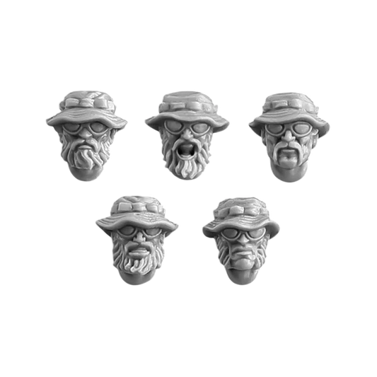 Green Stuff World for Models and Miniatures Guerilla Heads S094