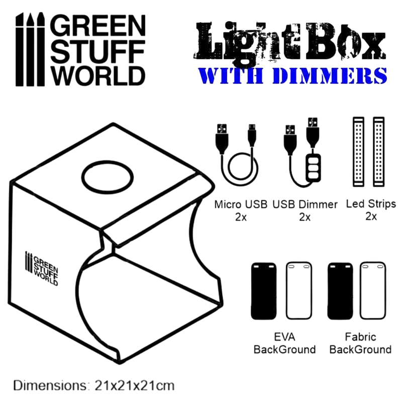 Green Stuff World for Models and Miniatures Light Box Studio 1684