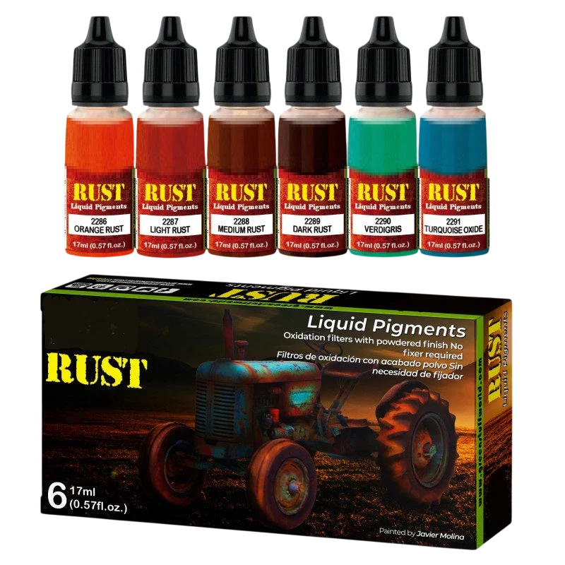 Green Stuff World for Models and Miniatures Liquid Pigments Set - Rust 10126